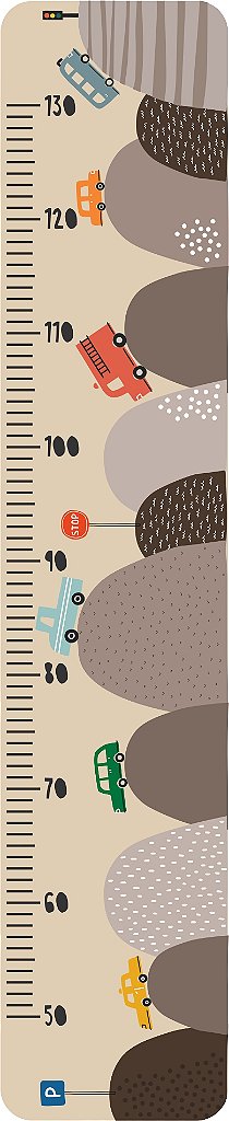 Régua de Crescimento Carros na Montanha