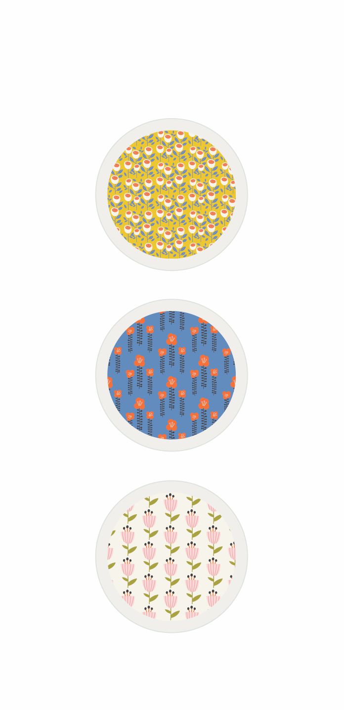 Trio Pattern Floral