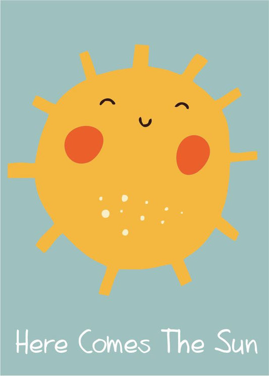 Quadro Infantil Here comes the sun