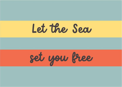 Quadro Infantil Let the Sea set you free