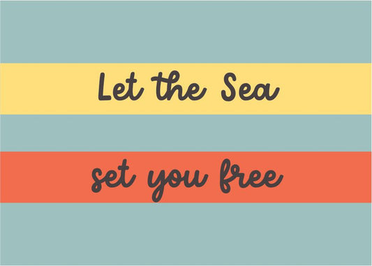 Quadro Infantil Let the Sea set you free