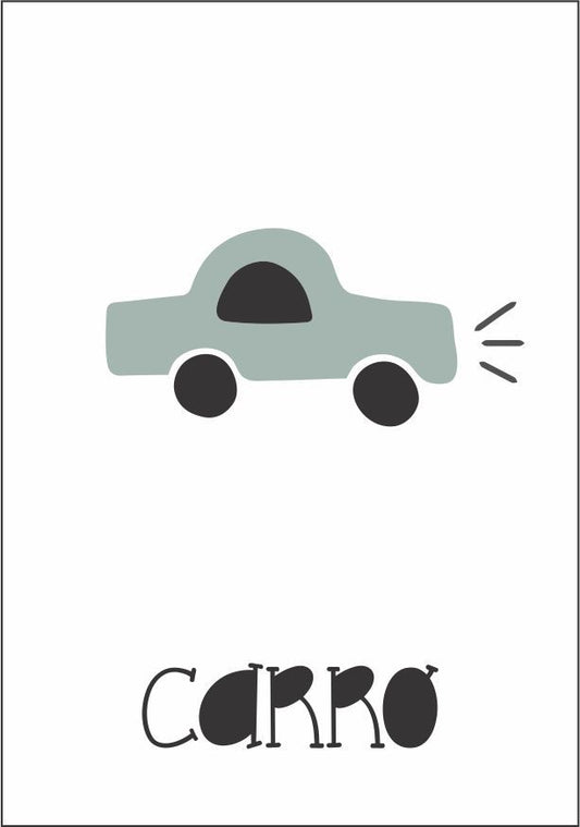 Quadro Infantil Carro
