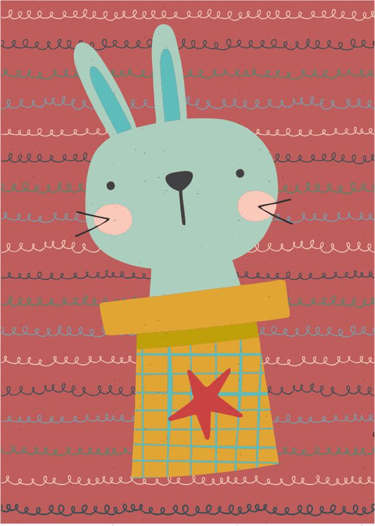 Quadro Infantil Coelho na cartola