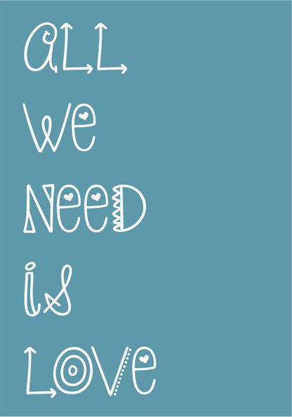 Quadro Infantil All You Need is Love