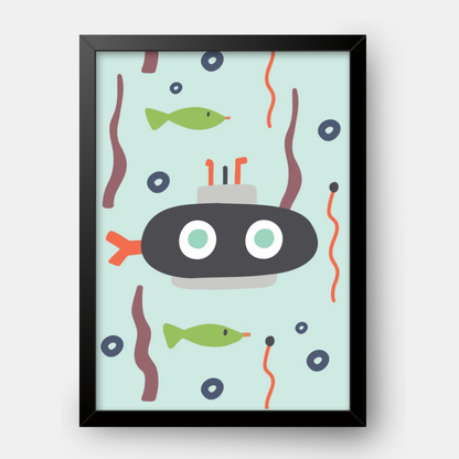 Quadro Infantil Submarino
