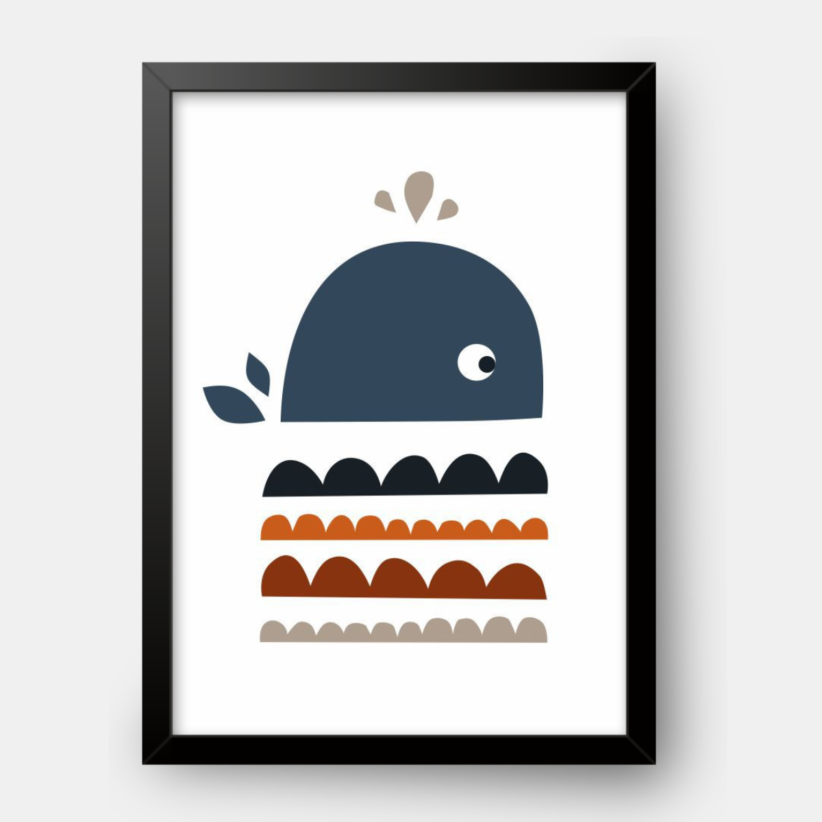 Quadro Infantil baleia