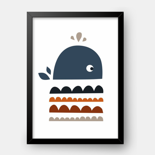 Quadro Infantil baleia