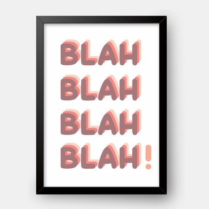 Quadro Infantil Blah!