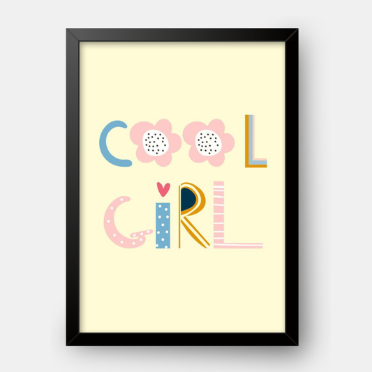 Quadro Infantil cool girl