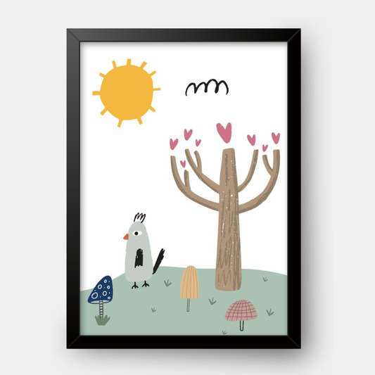 Quadro Infantil Meu jardim