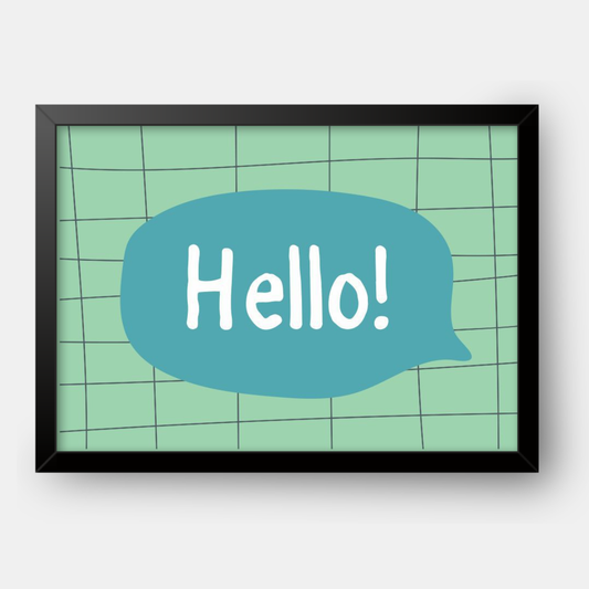 Quadro Infantil hello