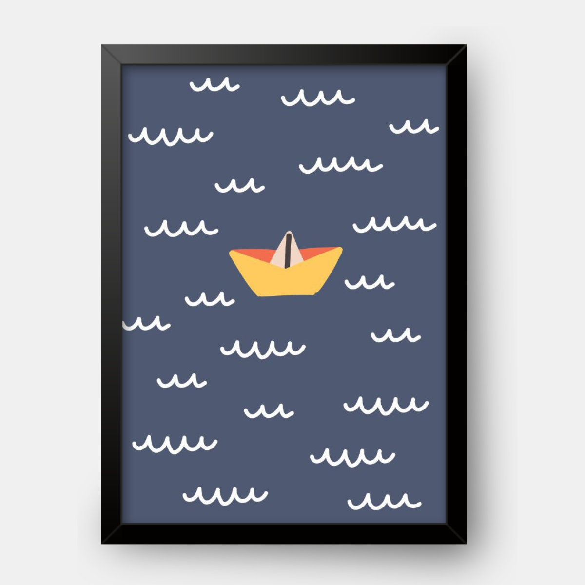 Quadro Infantil Barquinho a deriva