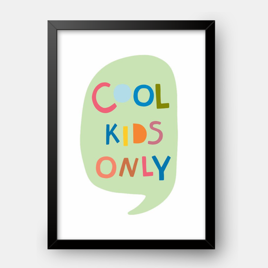 Quadro Infantil Cool Kids Only colorido