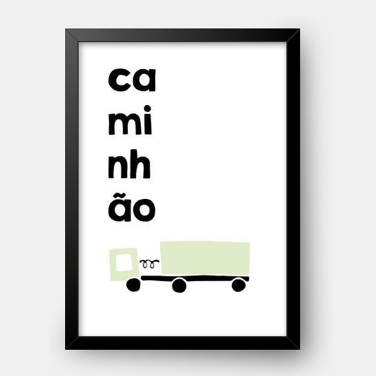 Quadro Infantil Caminhão