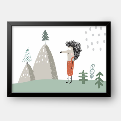 Quadro Infantil Porco espinho