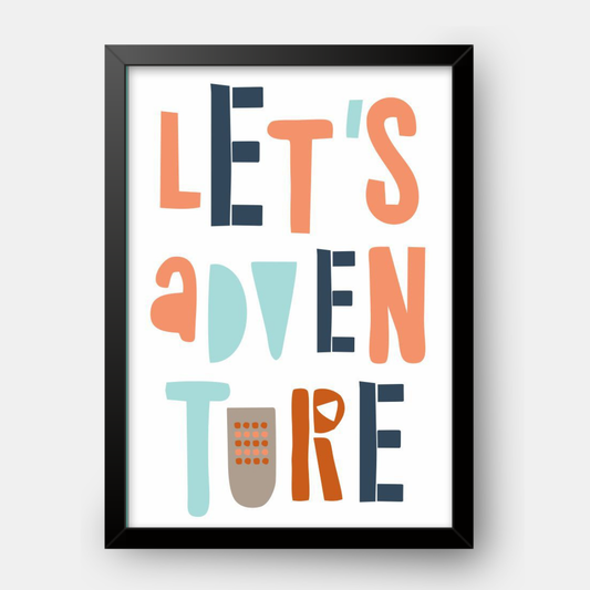 Quadro Infantil Lets Adventure