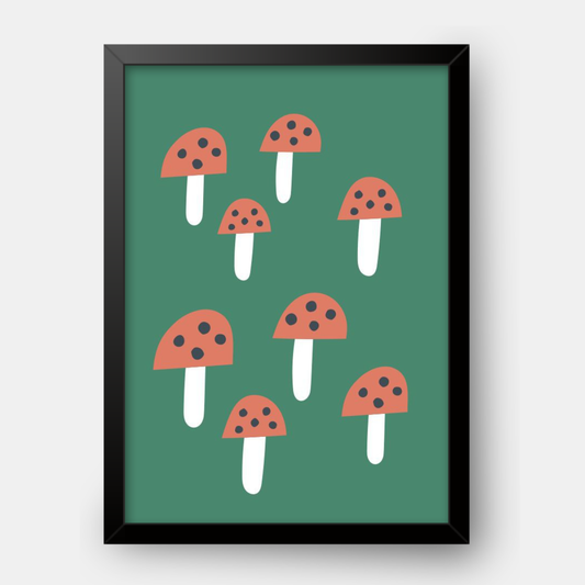 Quadro Infantil Cogumelos