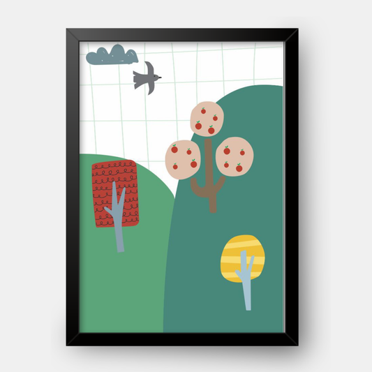 Quadro Infantil montanhas