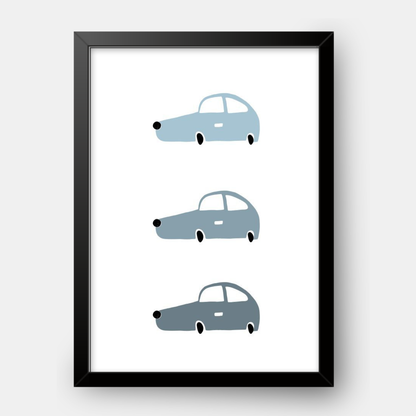 Quadro Infantil Carros Opala degradê