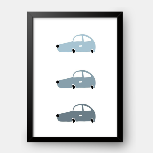 Quadro Infantil Carros Opala degradê