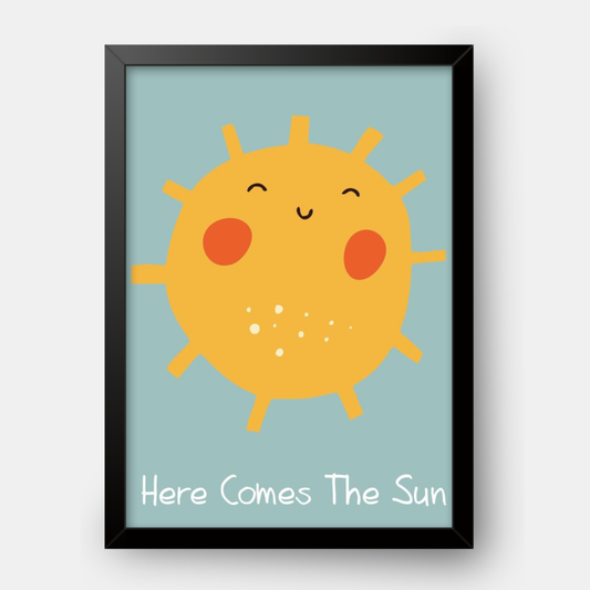 Quadro Infantil Here comes the sun