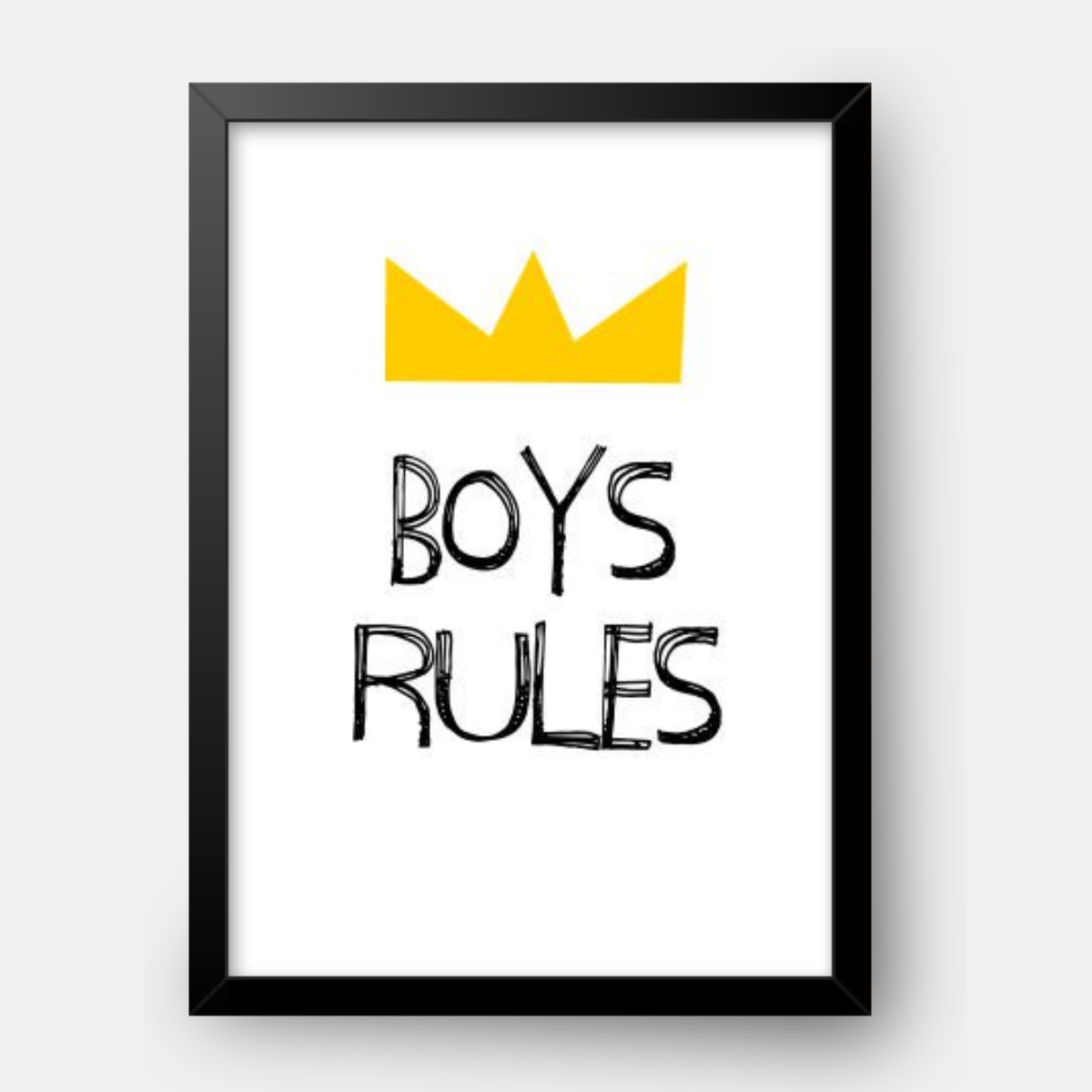 Quadro Infantil Boys Rules