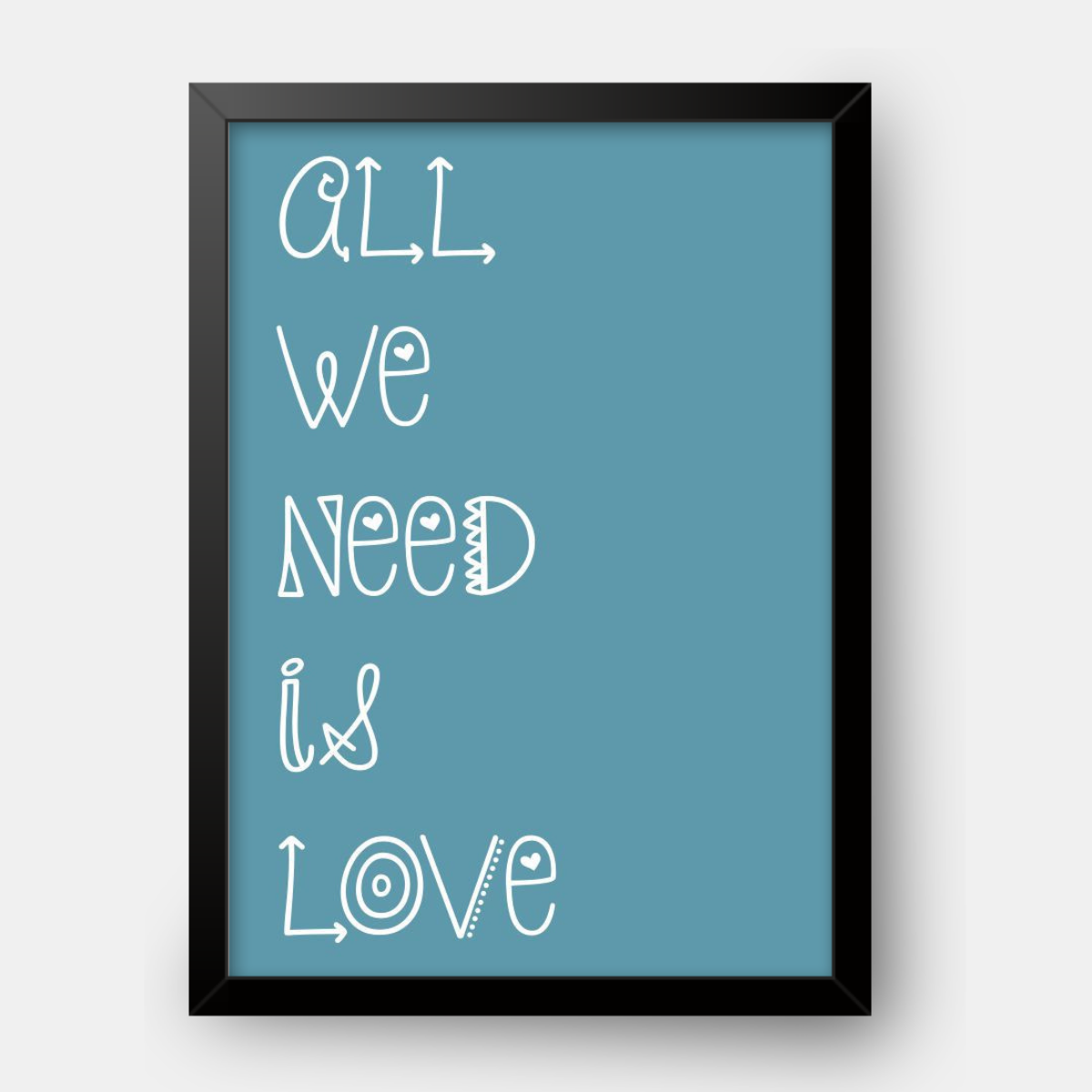 Quadro Infantil All You Need is Love