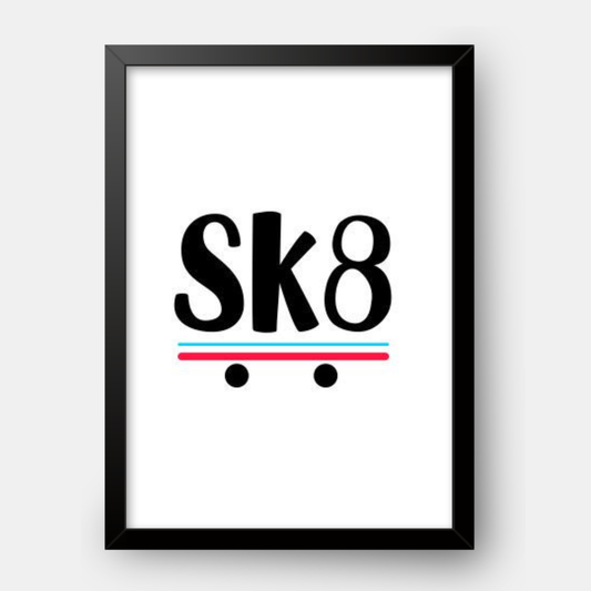 Quadro Infantil Sk8 Rodas