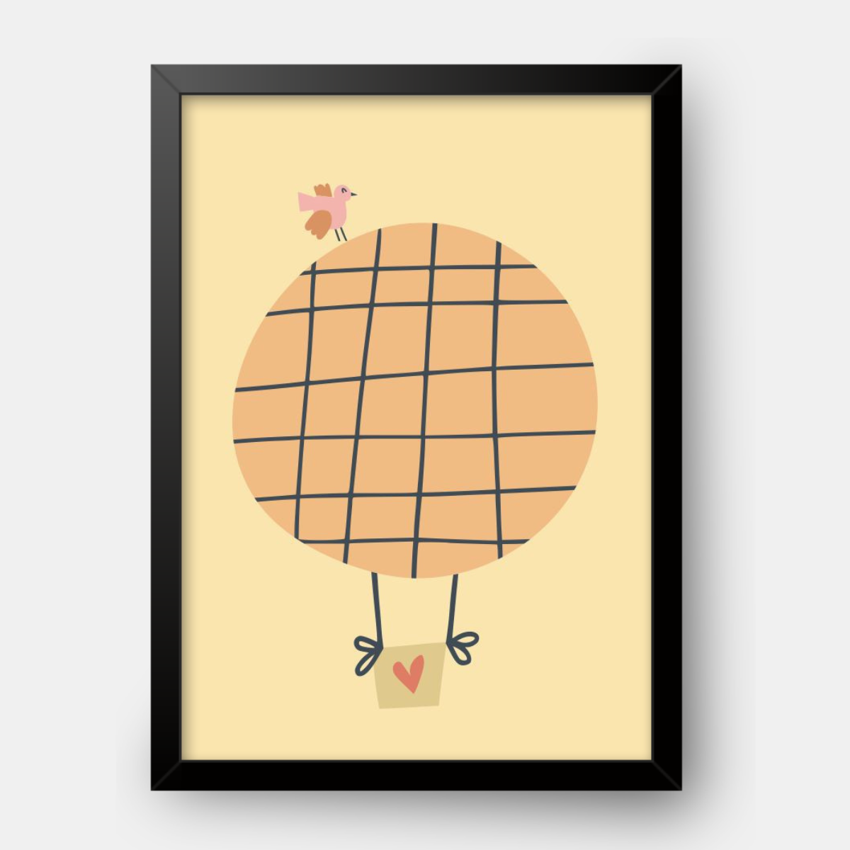 Quadro Infantil Passarinho no Balão