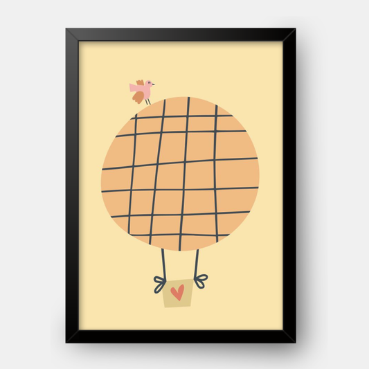 Quadro Infantil Passarinho no Balão