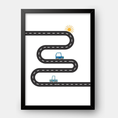 Quadro Infantil Estrada Ensolarada