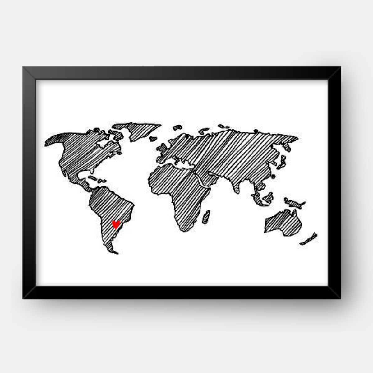 Quadro Infantil mapa mundi