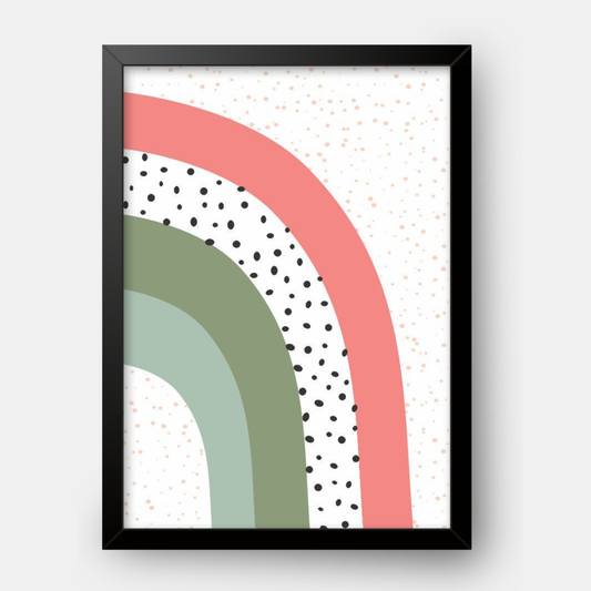 Quadro Infantil Arco Íris cortado