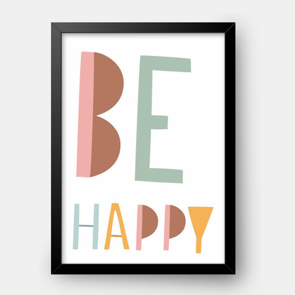 Quadro Infantil be happy