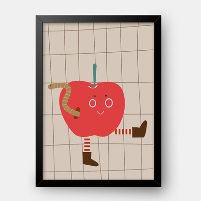 Quadro Infantil maçã