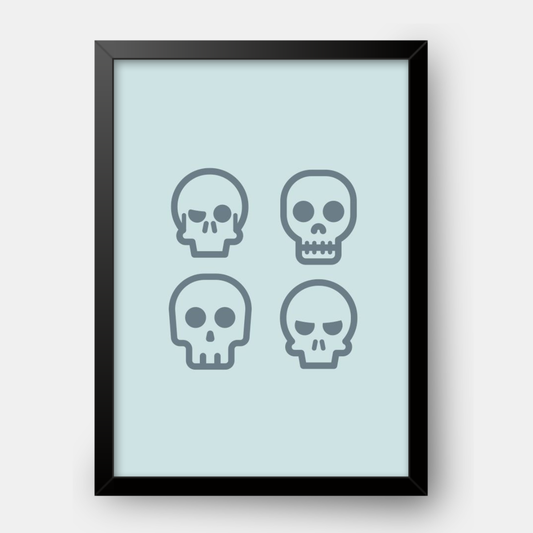 Quadro Infantil caveiras