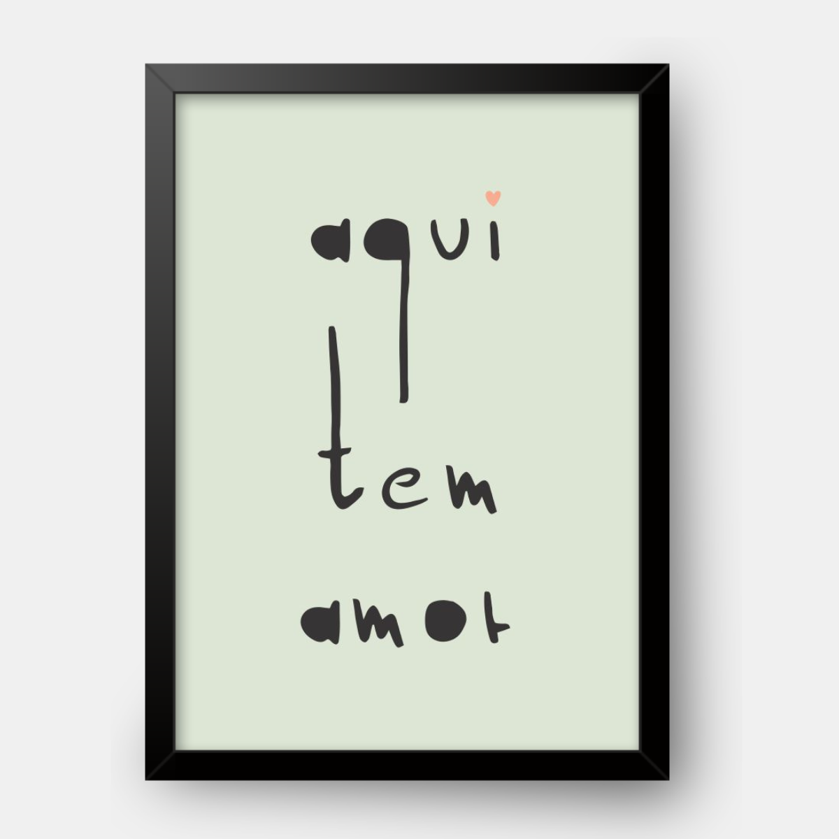 Quadro Infantil Aqui tem Amor