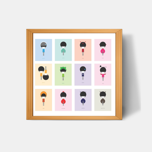 Quadro Infantil Signos