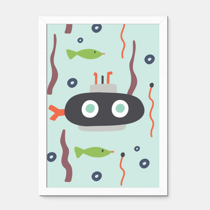 Quadro Infantil Submarino
