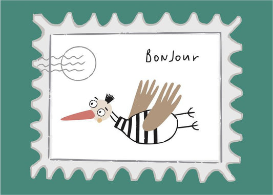 Quadro Infantil Bonjour