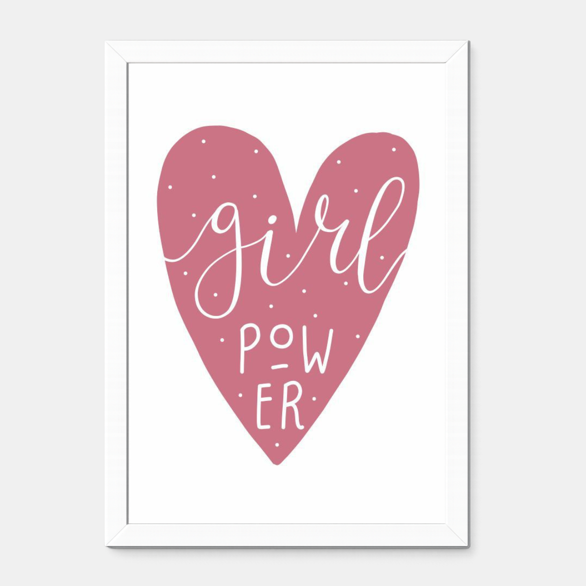 Quadro Infantil Girl Power roxo