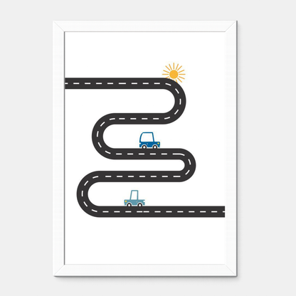 Quadro Infantil Estrada Ensolarada