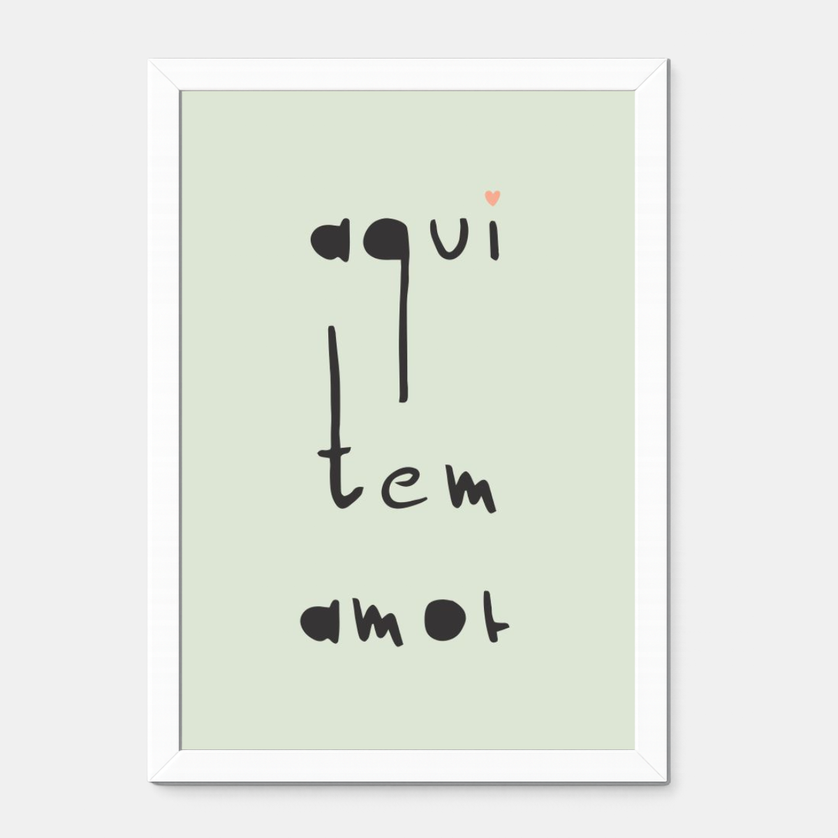 Quadro Infantil Aqui tem Amor