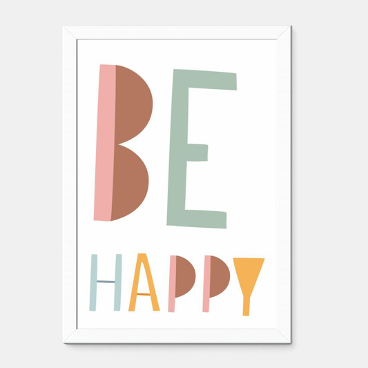 Quadro Infantil be happy