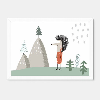 Quadro Infantil Porco espinho