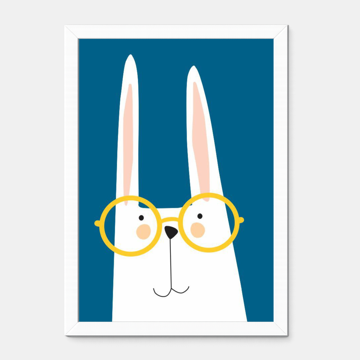 Quadro Infantil Coelho Azul