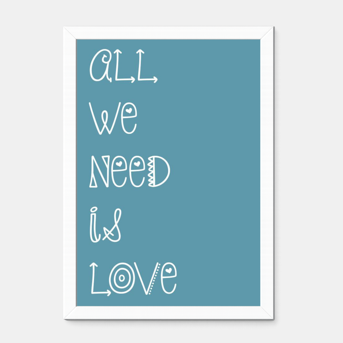Quadro Infantil All You Need is Love