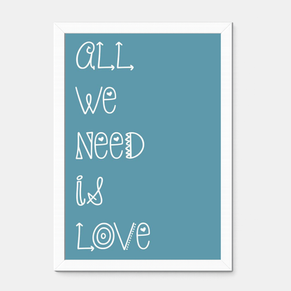 Quadro Infantil All You Need is Love