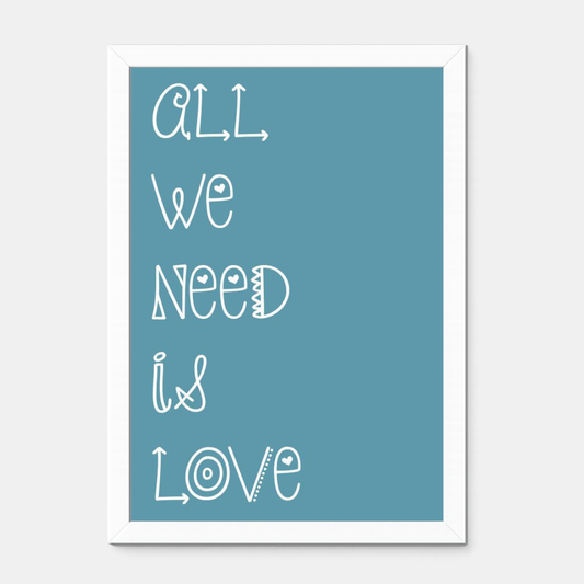 Quadro Infantil All You Need is Love