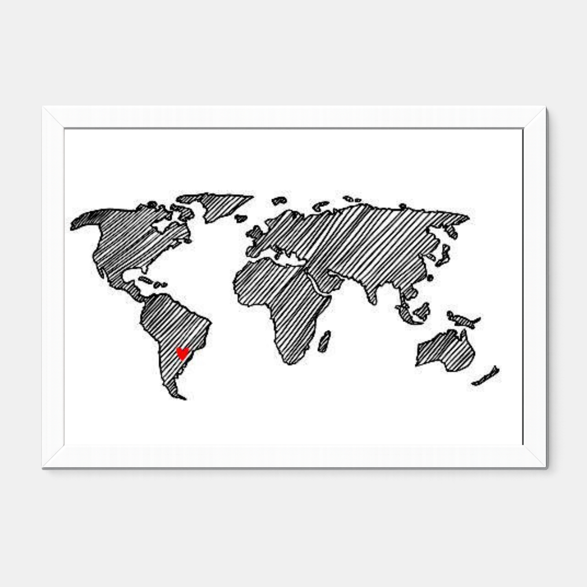 Quadro Infantil mapa mundi